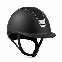 SAMSHIELD Kask jeździecki Shadowmatt 2.0 Crystal Fabric Swarovski Chrome Black