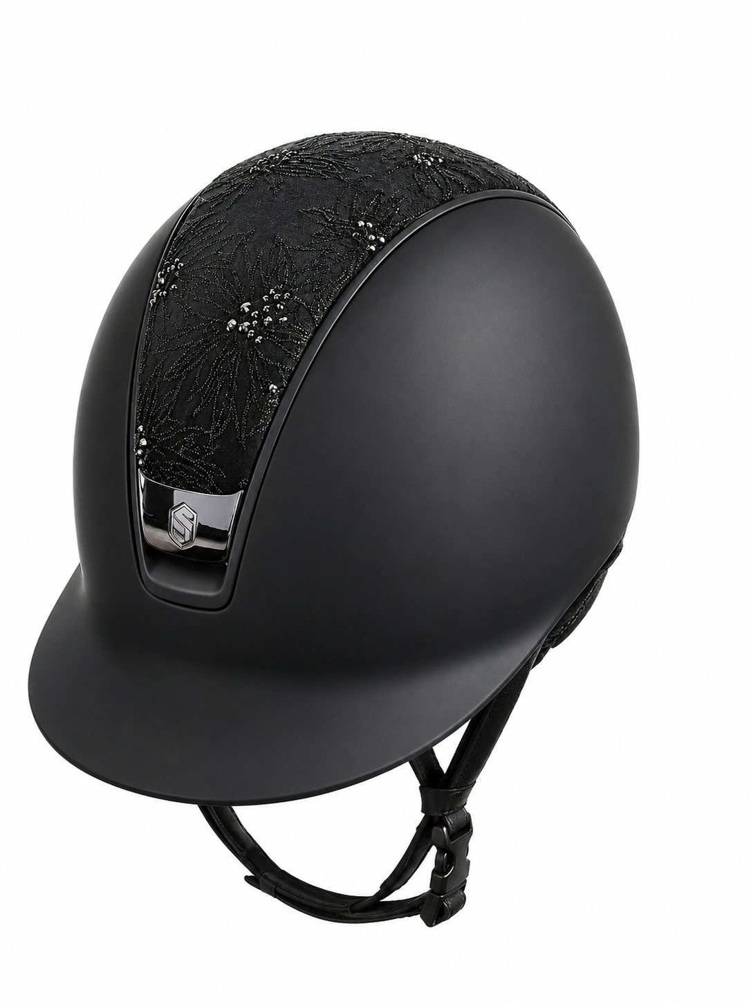 SAMSHIELD Kask jeździecki Shadowmatt 2.0 Crystal Leaf Black Chrome