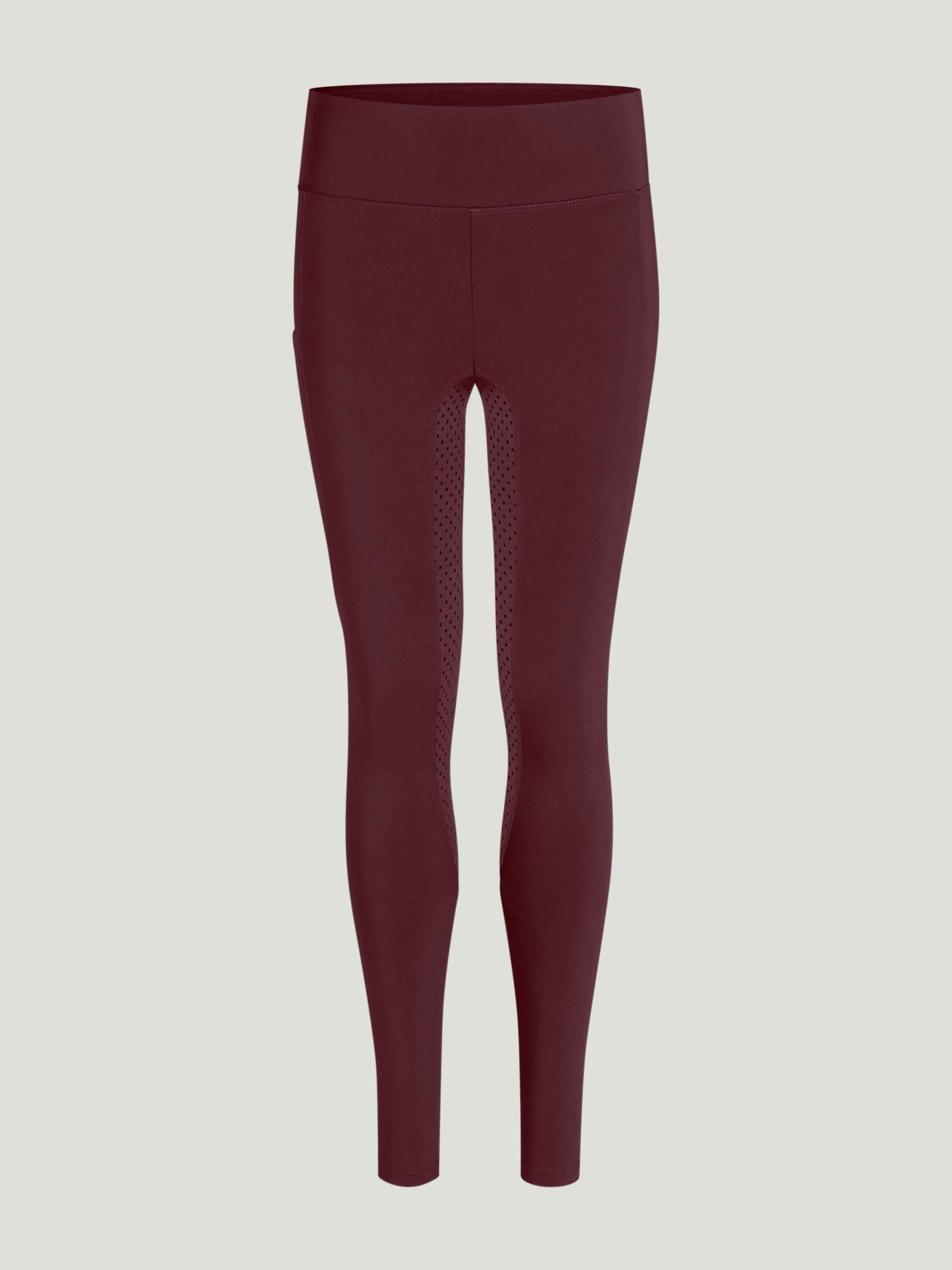 Tommy Hilfiger A/W 26 Legginsy młodzieżowe Devon Full Grip Deep Burgundy
