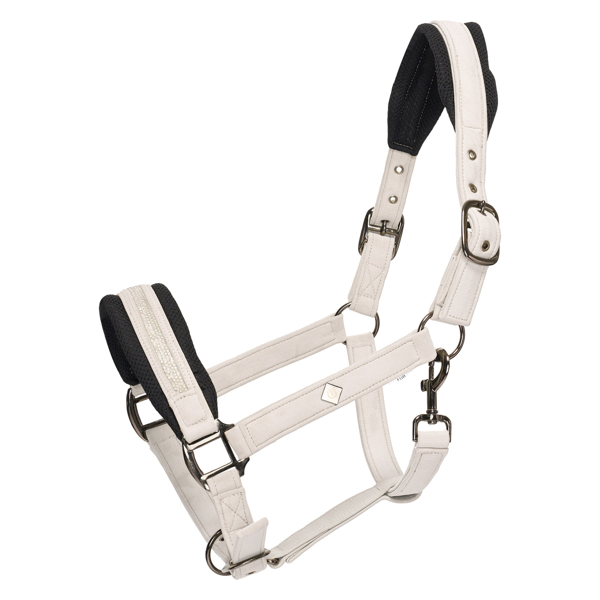 Imperial Riding Kantar Jewel Mesh Grey-Sand z brokatowym nachrapnikiem i siateczką mesh