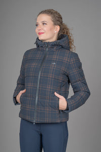 Schockemohle A/W 26 Kurtka zimowa Leni dark navy krata