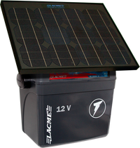 Elektryzator akumulatorowy Lacme Secur 500 - 6J z panelem solarnym 33W