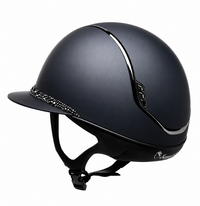 SAMSHIELD Kask jeździecki Miss Shield 2.0 Shadowmatt Glossy Glacier FB Black Shine