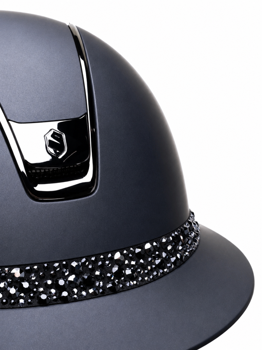 SAMSHIELD Kask jeździecki Miss Shield 2.0 Shadowmatt Glossy Glacier FB Black Shine