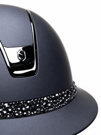 SAMSHIELD Kask jeździecki Miss Shield 2.0 Shadowmatt Glossy Glacier FB Black Shine