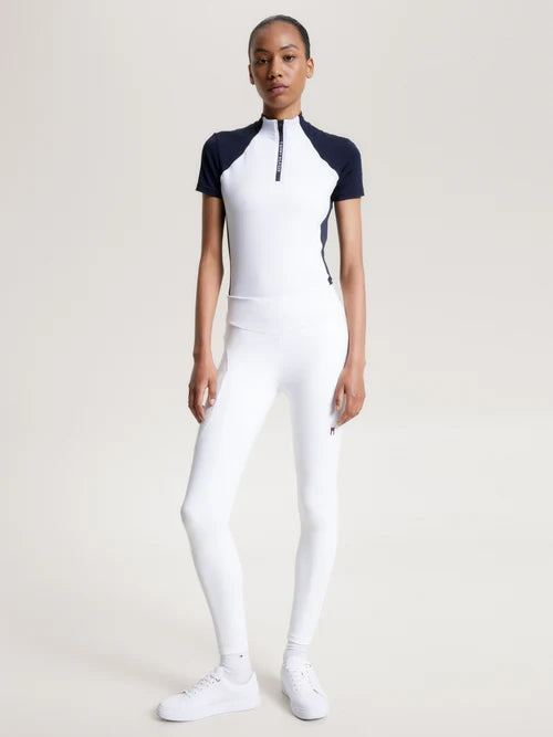 Tommy Hilfiger A/W 26 Legginsy całoroczne Elmira Full Grip TH Optic White