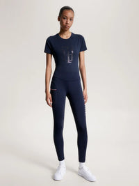 Tommy Hilfiger A/W 26 Legginsy całoroczne Elmira Full Grip Desert Sky