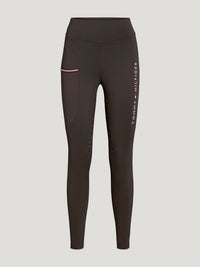 Tommy Hilfiger A/W 26 Legginsy całoroczne Elmira pełny lej Cacao
