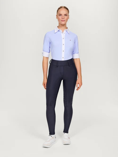 Tommy Hilfiger A/W 26 Bryczesy Highland Hybrid Full Grip Desert Sky
