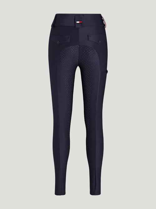 Tommy Hilfiger A/W 26 Bryczesy Highland Hybrid Full Grip Desert Sky