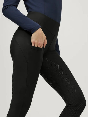 Tommy Hilfiger A/W 26 Legginsy jeździeckie z pełnym lejem Elmira Winter Black