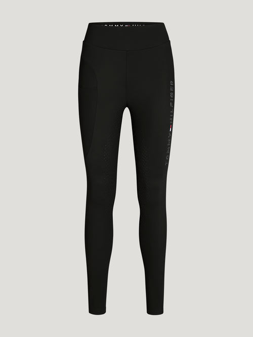 Tommy Hilfiger A/W 26 Legginsy jeździeckie z pełnym lejem Elmira Winter Black