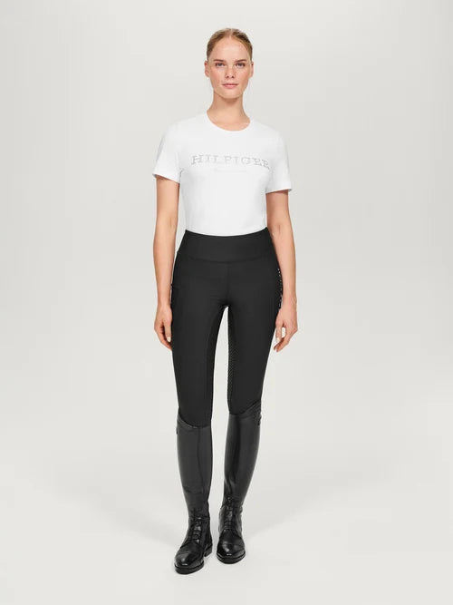 Tommy Hilfiger A/W 26 Legginsy jeździeckie Devon Full Grip Black