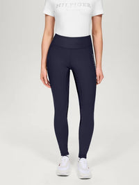 Tommy Hilfiger A/W 26 Legginsy jeździeckie Devon Full Grip Desert Sky