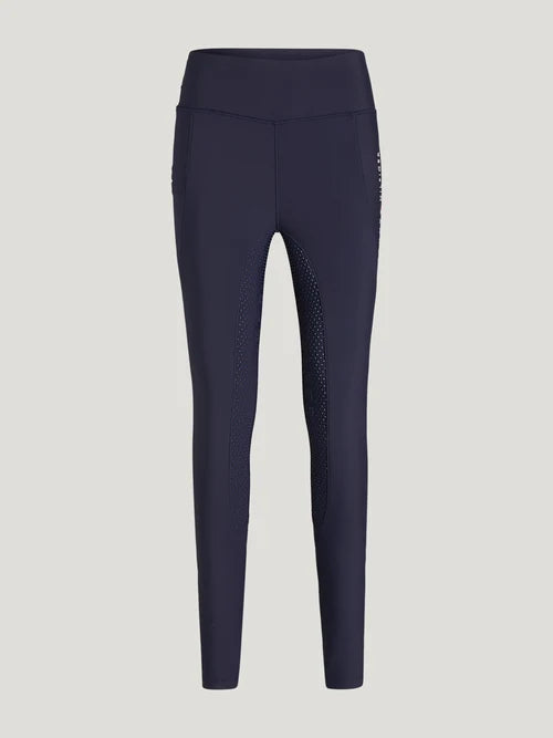 Tommy Hilfiger A/W 26 Legginsy jeździeckie Devon Full Grip Desert Sky