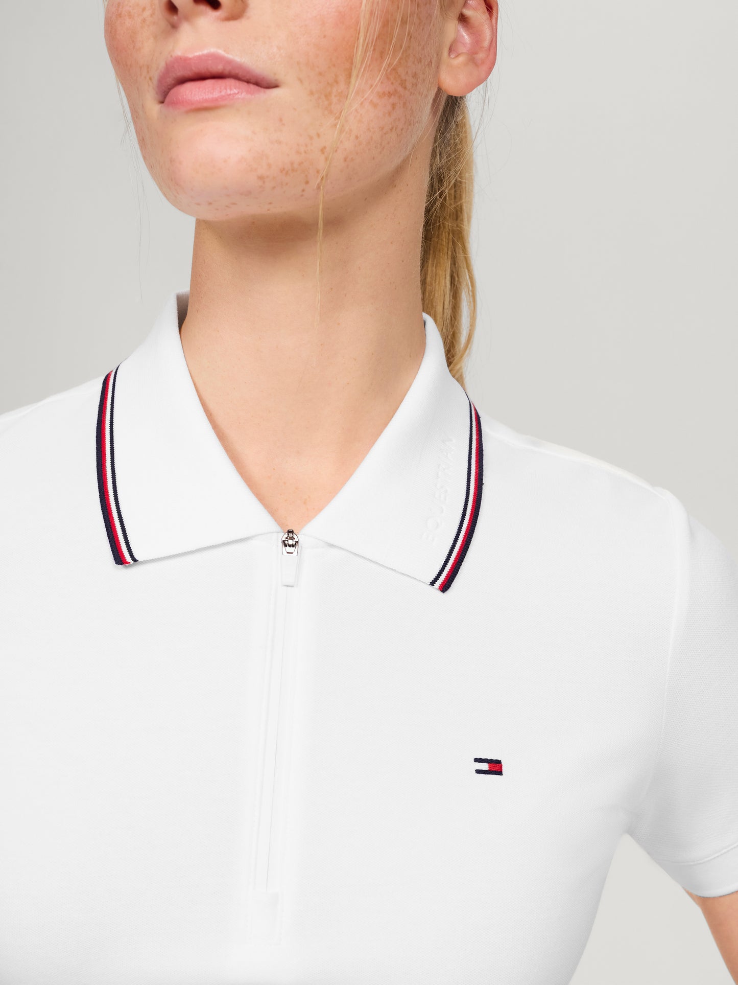 Koszulka polo Tommy Hilfiger Camden z zamkiem I krótkim rękawem