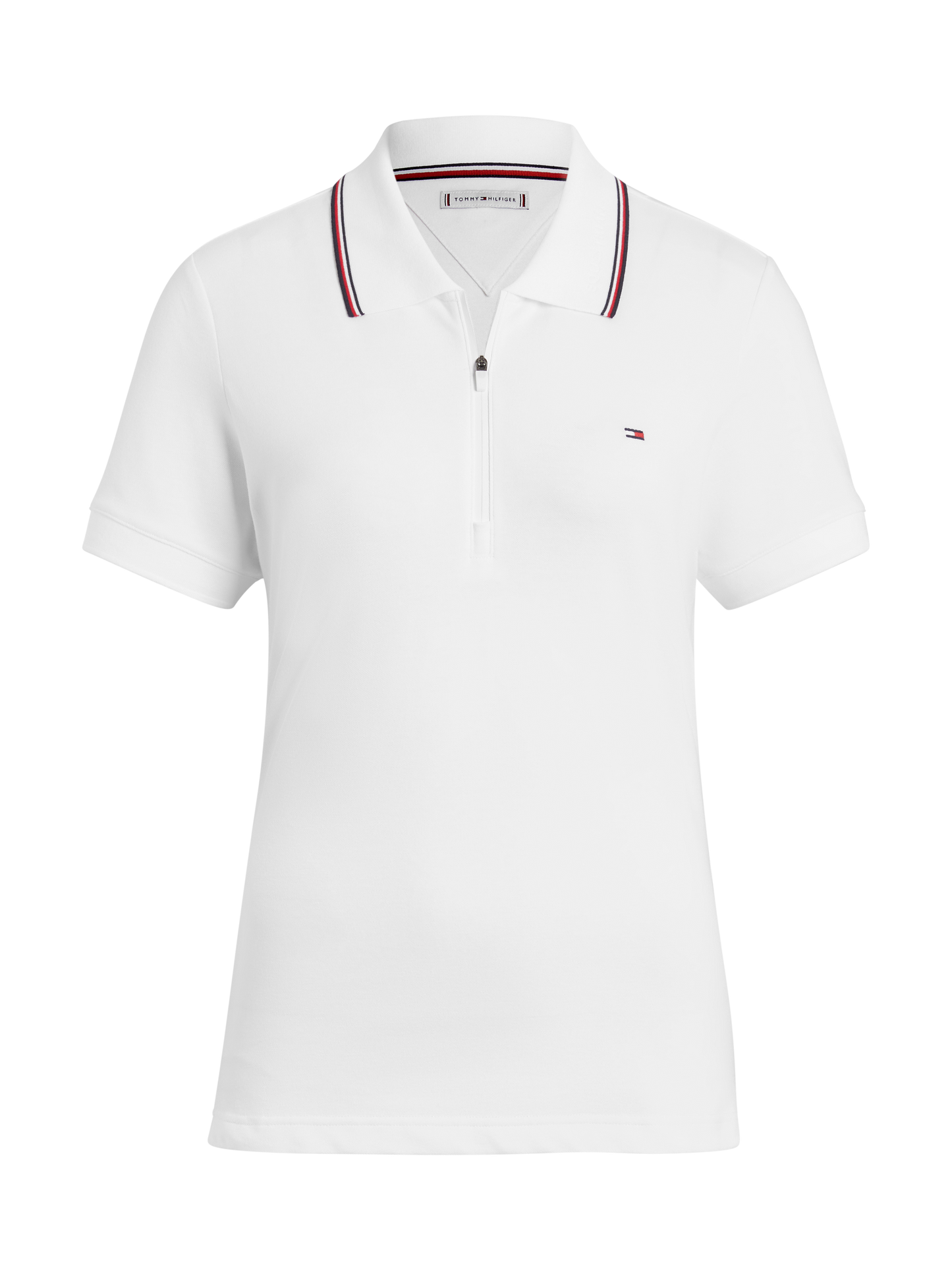 Koszulka polo Tommy Hilfiger Camden z zamkiem I krótkim rękawem