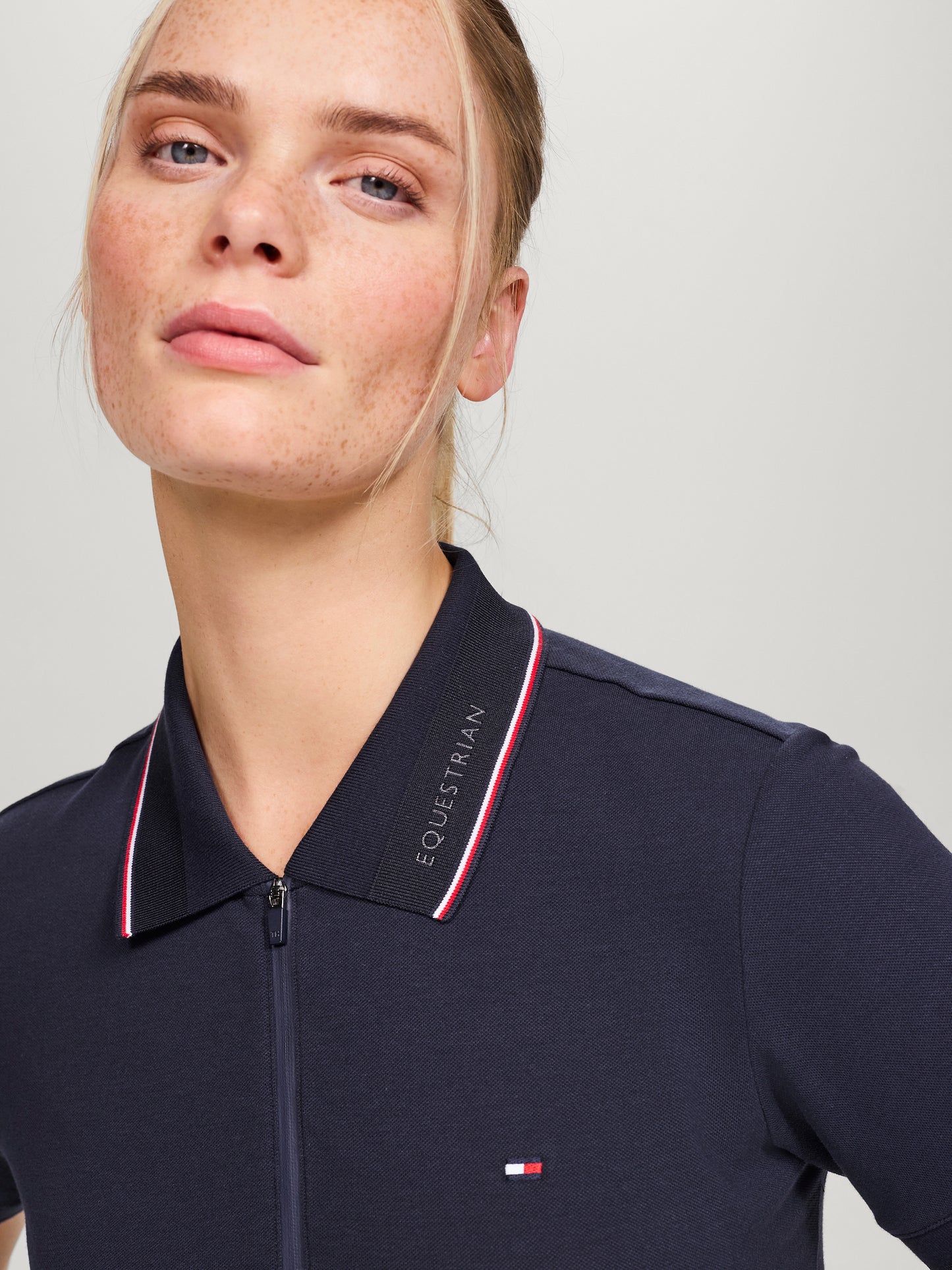 Koszulka polo Tommy Hilfiger Camden z zamkiem I krótkim rękawem