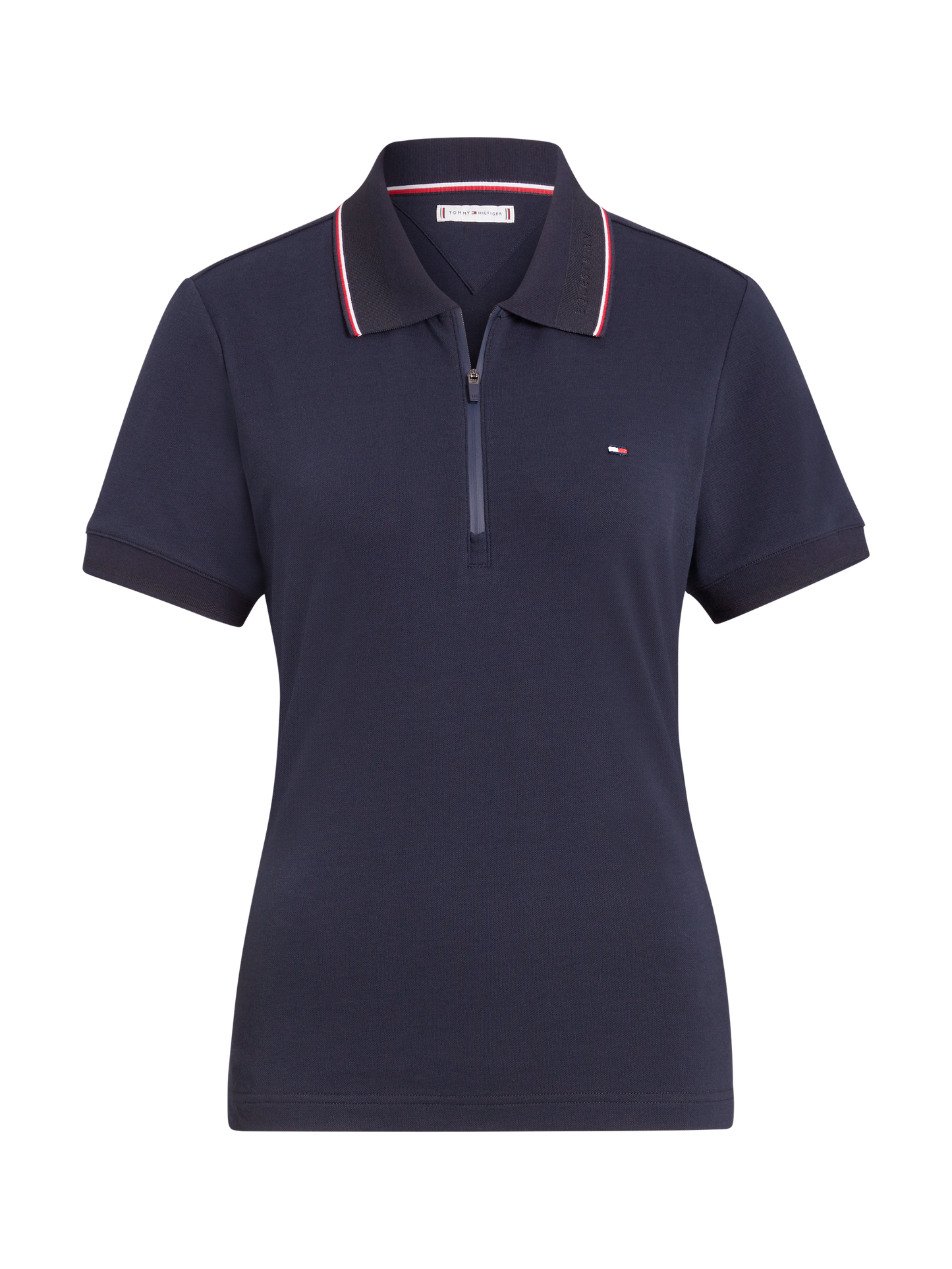 Koszulka polo Tommy Hilfiger Camden z zamkiem I krótkim rękawem