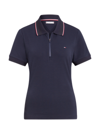 Koszulka polo Tommy Hilfiger Camden z zamkiem I krótkim rękawem