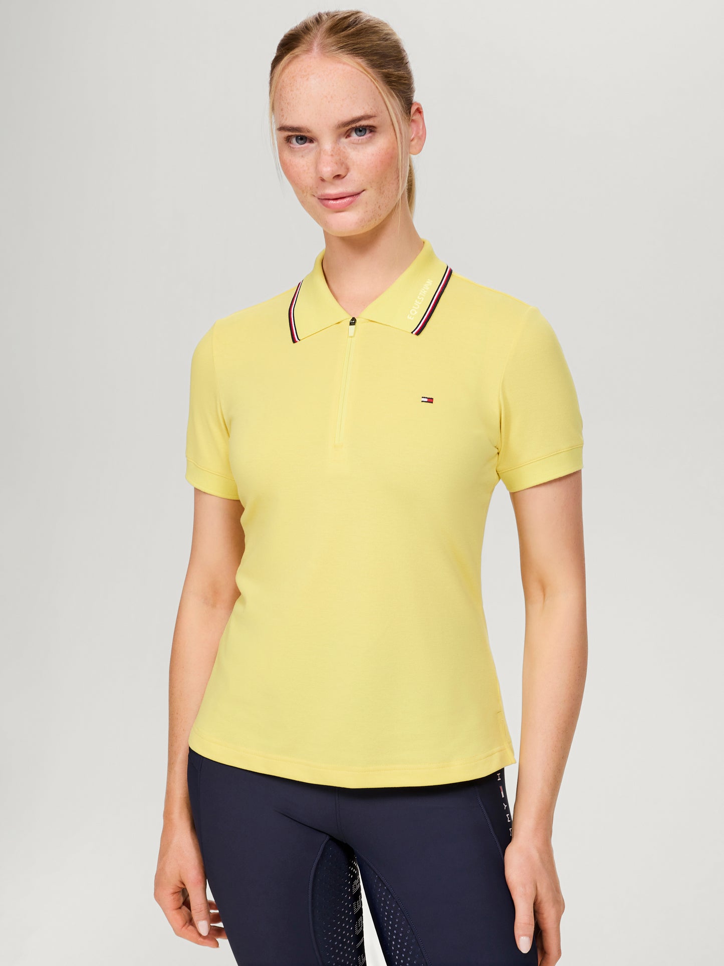 Koszulka polo Tommy Hilfiger Camden z zamkiem I krótkim rękawem