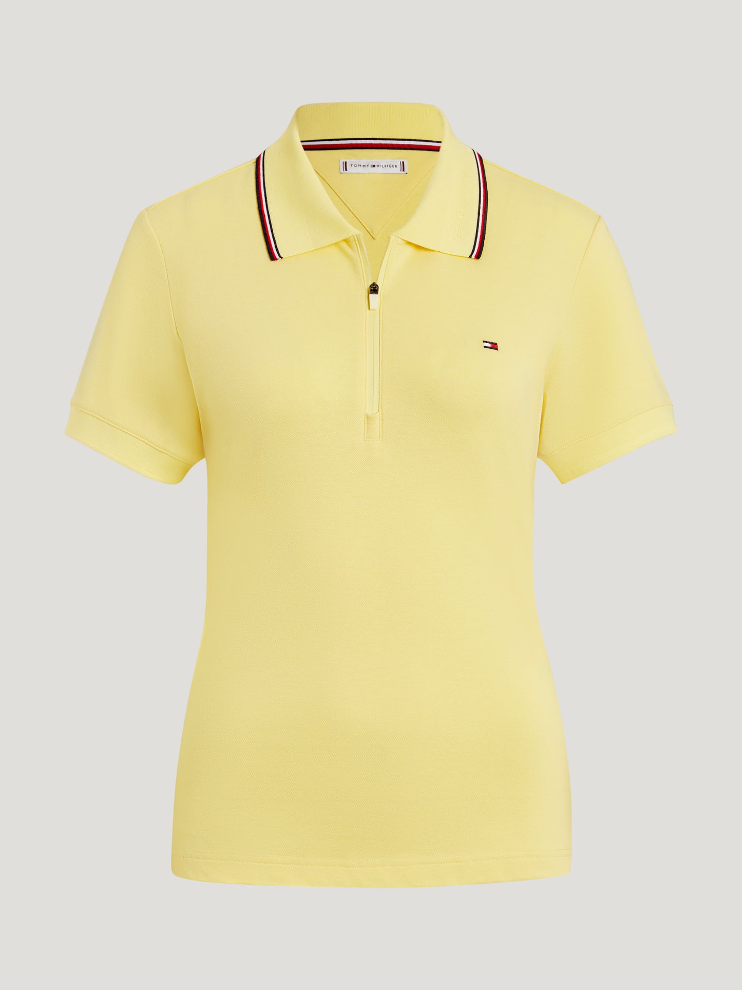 Koszulka polo Tommy Hilfiger Camden z zamkiem I krótkim rękawem