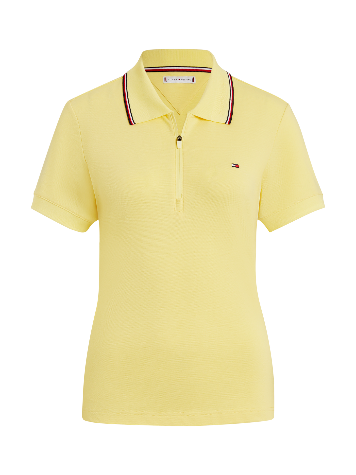Koszulka polo Tommy Hilfiger Camden z zamkiem I krótkim rękawem