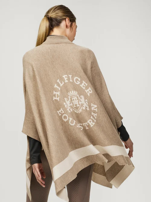 Tommy Hilfiger A/W 26 Peleryna dzianinowa Greenwood Taupe