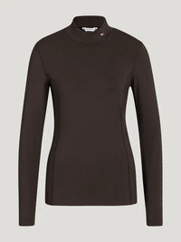 Tommy Hilfiger A/W 26 Golf Ava z długim rękawem Cacao