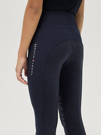 Legginsy młodzieżowe Tommy Hilfiger Devon Full Grip Desert Sky
