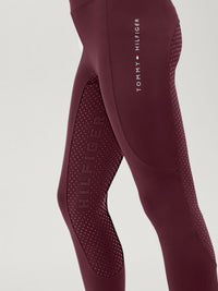 Tommy Hilfiger A/W 26 Legginsy młodzieżowe Devon Full Grip Deep Burgundy