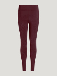 Tommy Hilfiger A/W 26 Legginsy młodzieżowe Devon Full Grip Deep Burgundy