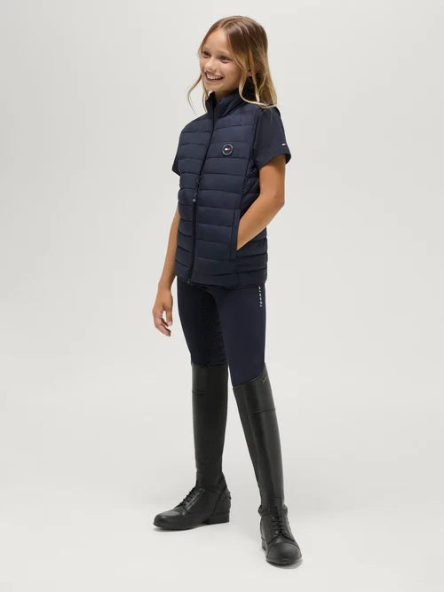 Tommy Hilfiger A/W 26 Kamizelka pikowana młodzieżowa Serano Desert Sky