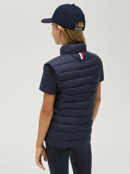 Tommy Hilfiger A/W 26 Kamizelka pikowana młodzieżowa Serano Desert Sky