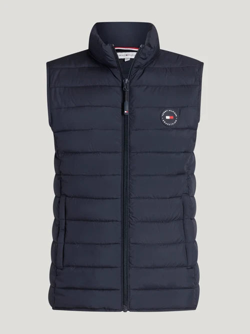 Tommy Hilfiger A/W 26 Kamizelka pikowana młodzieżowa Serano Desert Sky