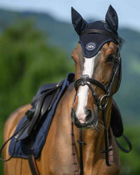 Nauszniki dla konia Tommy Hilfiger Equestrian  Emory Fly Hood Desert Sky