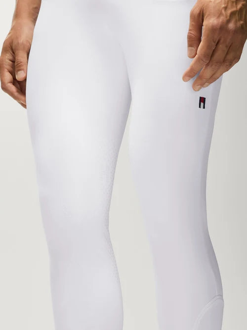 Tommy Hilfiger A/W 26 Bryczesy męskie Stanton Knee Grip TH Optic White