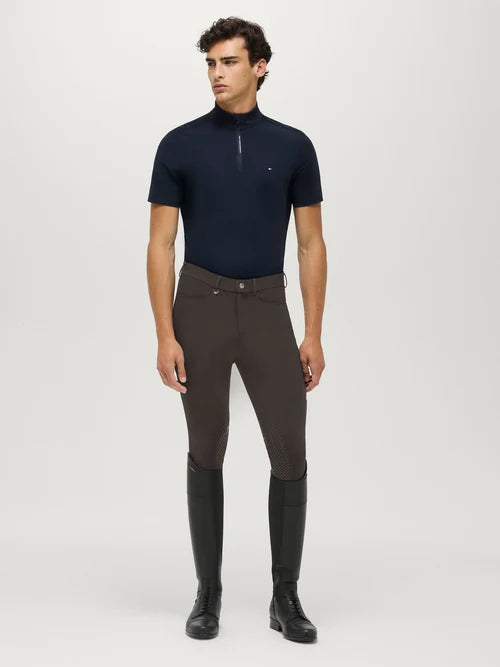 Tommy Hilfiger A/W 26 Bryczesy męskie Stanton Knee Grip Cacao