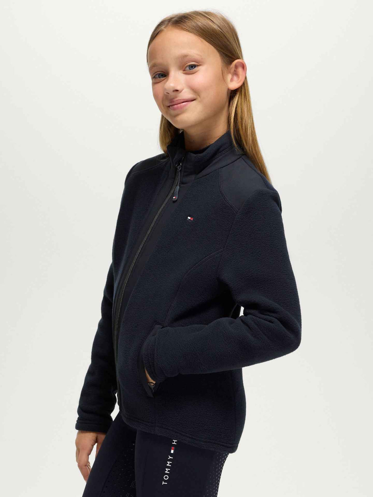 Tommy Hilfiger A/W 26 Bluza polarowa młodzieżowa Elmonte Desert Sky