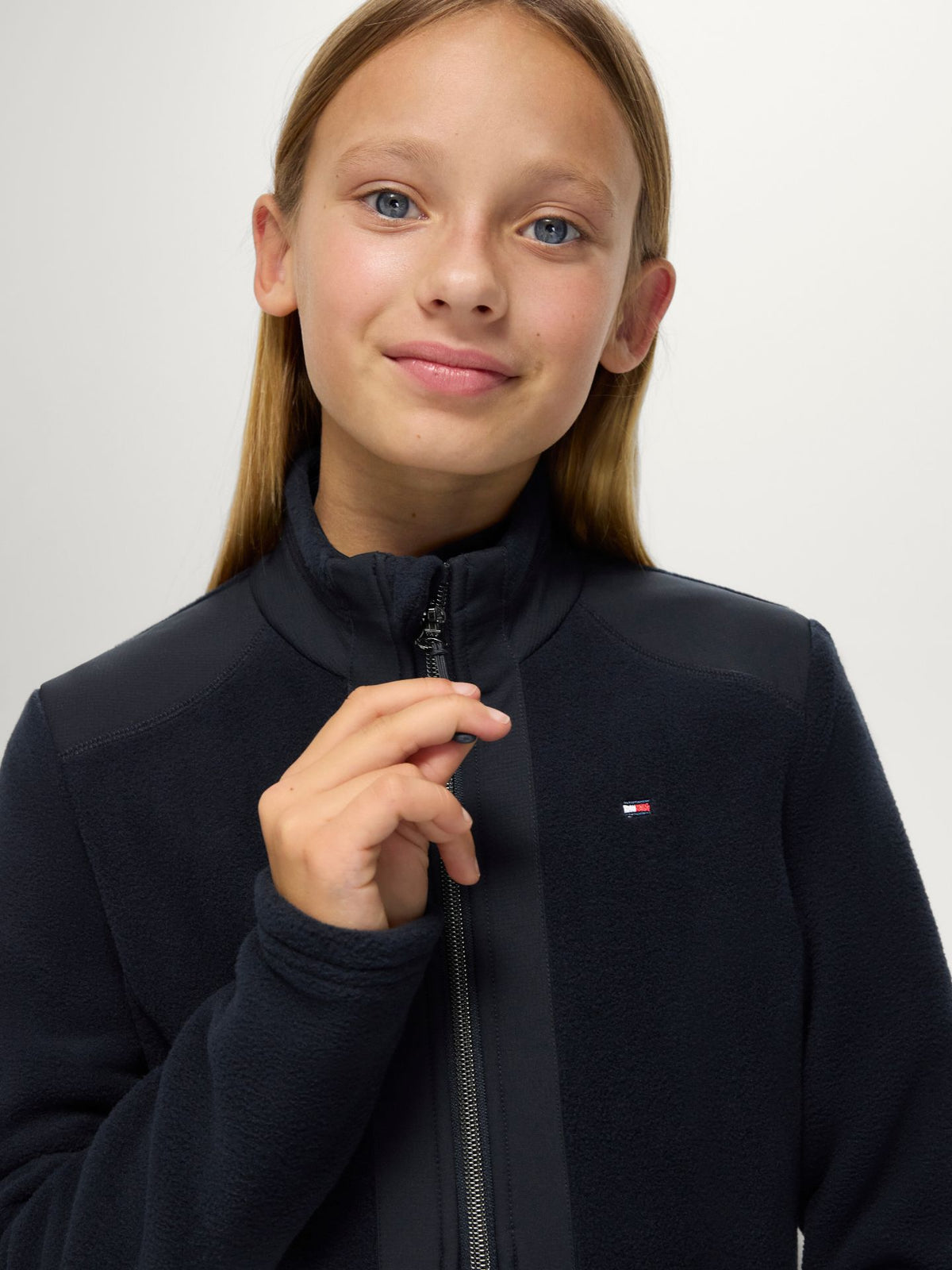 Tommy Hilfiger A/W 26 Bluza polarowa młodzieżowa Elmonte Desert Sky