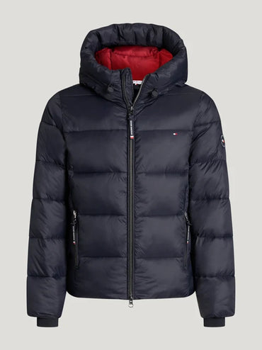Tommy Hilfiger A/W 26 Kurtka pikowana Glendale Junior Desert Sky