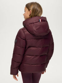 Tommy Hilfiger A/W 26 Kurtka pikowana Glendale Junior Deep Burgundy