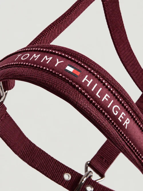 Kantar z uwiązem Tommy Hilfiger Yale Shine Deep Burgundy – widok całego zestawu