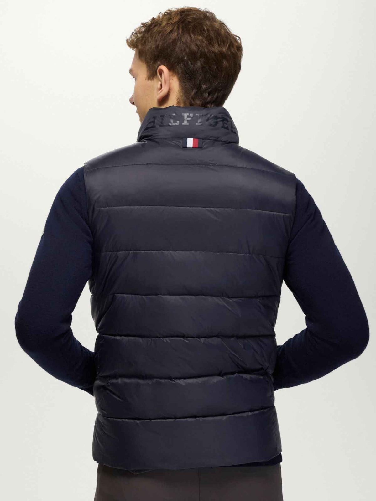 Tommy Hilfiger A/W 26 Kamizelka pikowana męska Anders Desert Sky