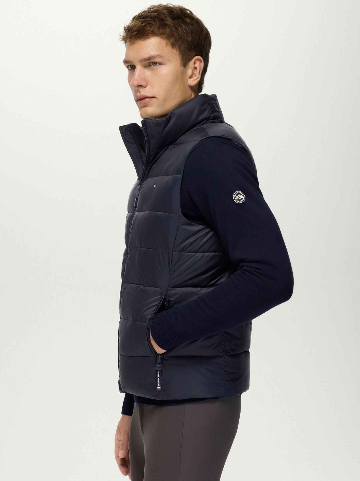 Tommy Hilfiger A/W 26 Kamizelka pikowana męska Anders Desert Sky