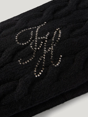 Tommy Hilfiger A/W 26 Opaska na głowę Maggie Rhinestone Black