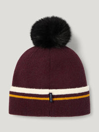 Tommy Hilfiger A/W 26 Czapka pom pom Dean Deep Burgundy