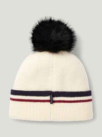Tommy Hilfiger A/W 26 Czapka pom pom Dean Ecru