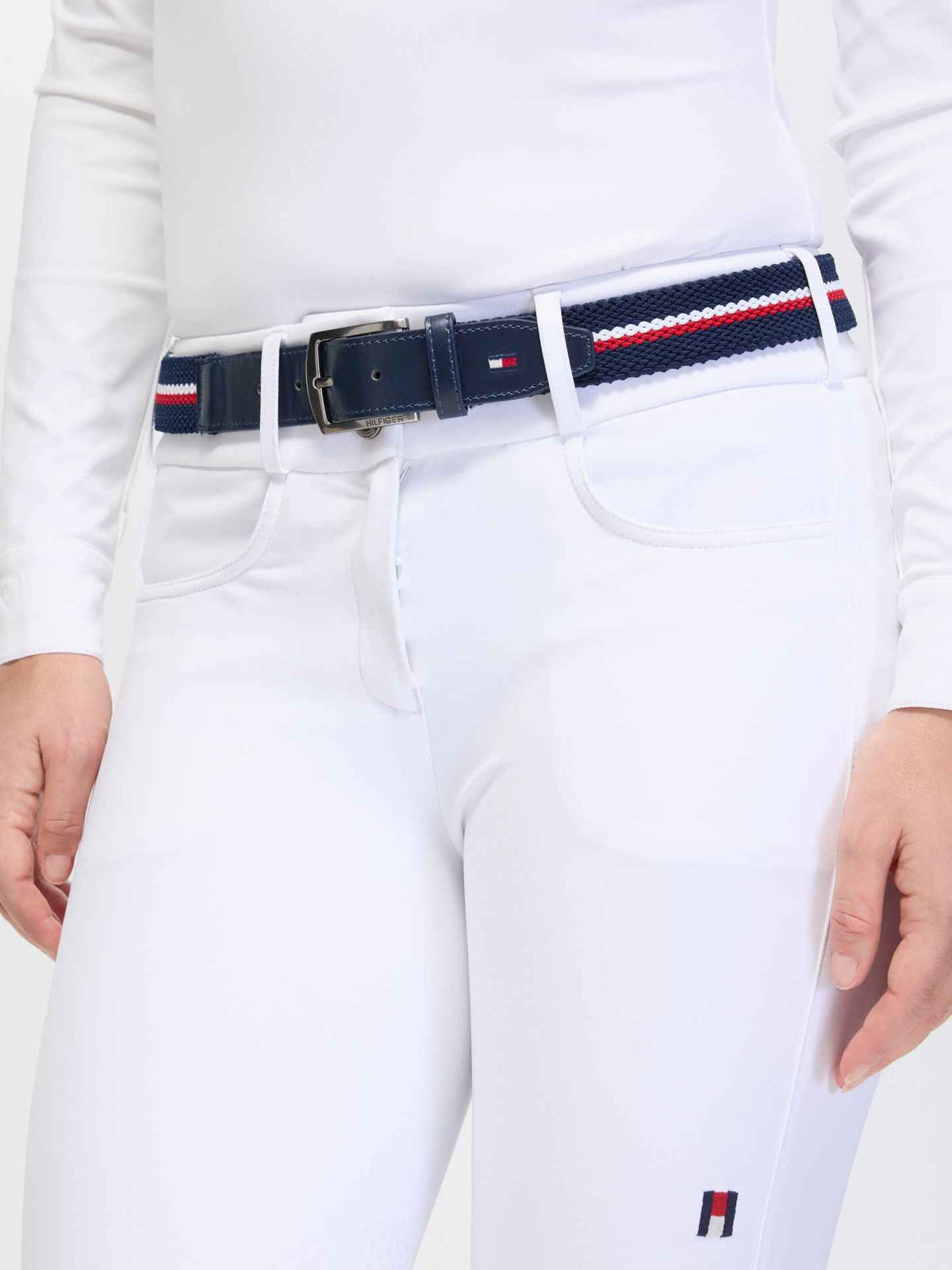 Tommy Hilfiger A/W 26 Pasek elastyczny Anchor Desert Sky