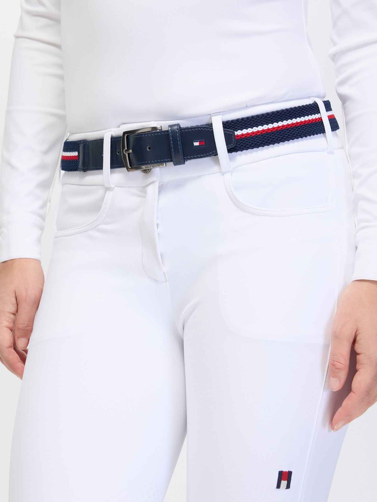 Tommy Hilfiger A/W 26 Pasek elastyczny Anchor Desert Sky
